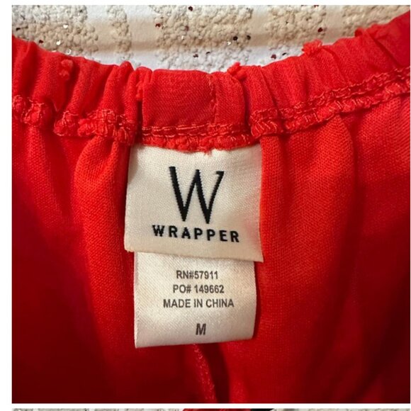 Wrapper Women’s Red Summer Chiffon Overlay Dress With Lining Size: M - Picture 6 of 8